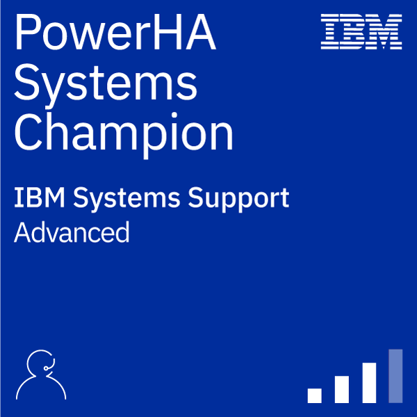PowerHA Systems Support Champion Credly