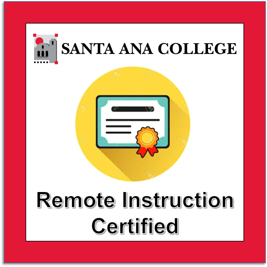 SAC Remote Instruction Certificate