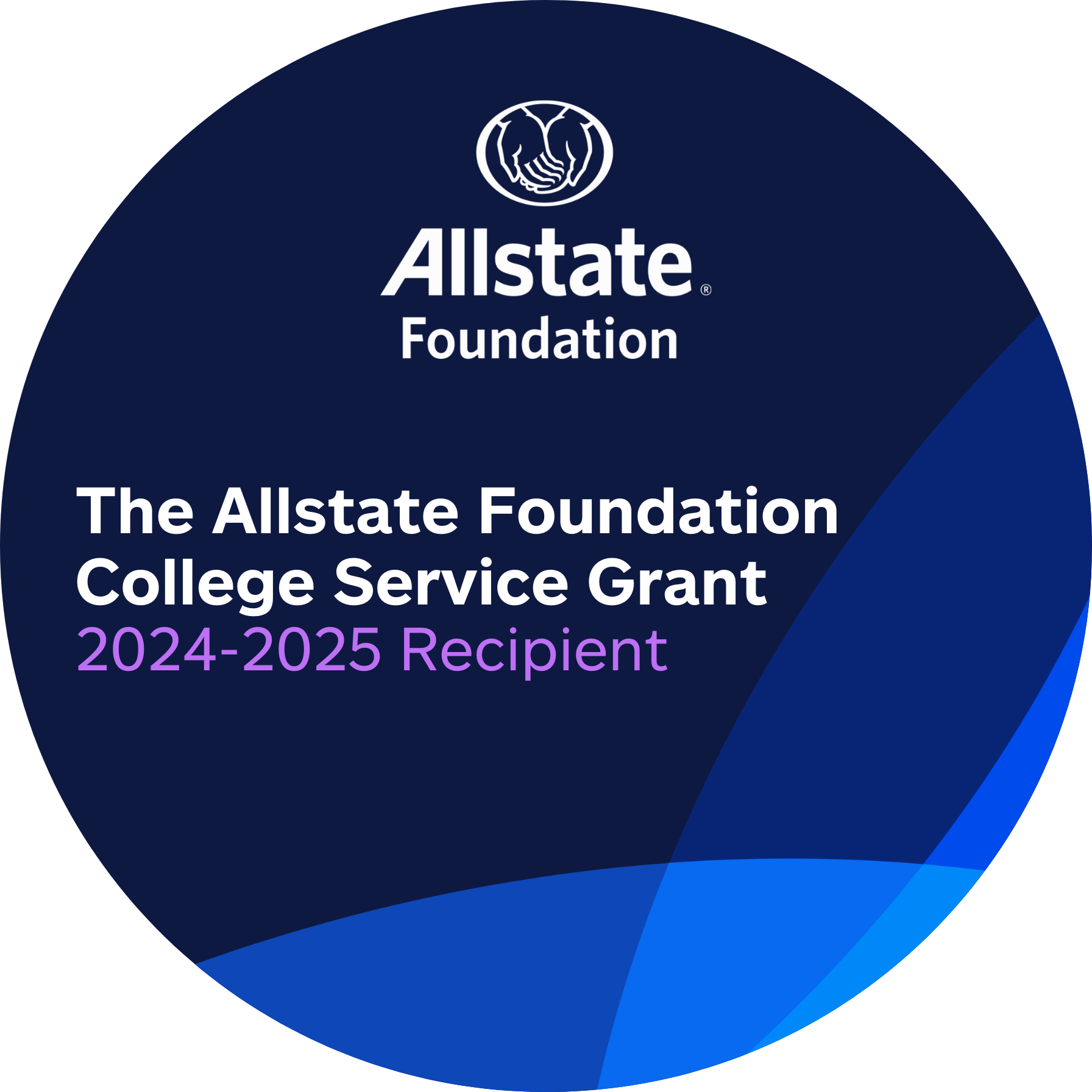 The Allstate Foundation 2024-2025 College Service Grant Recipient
