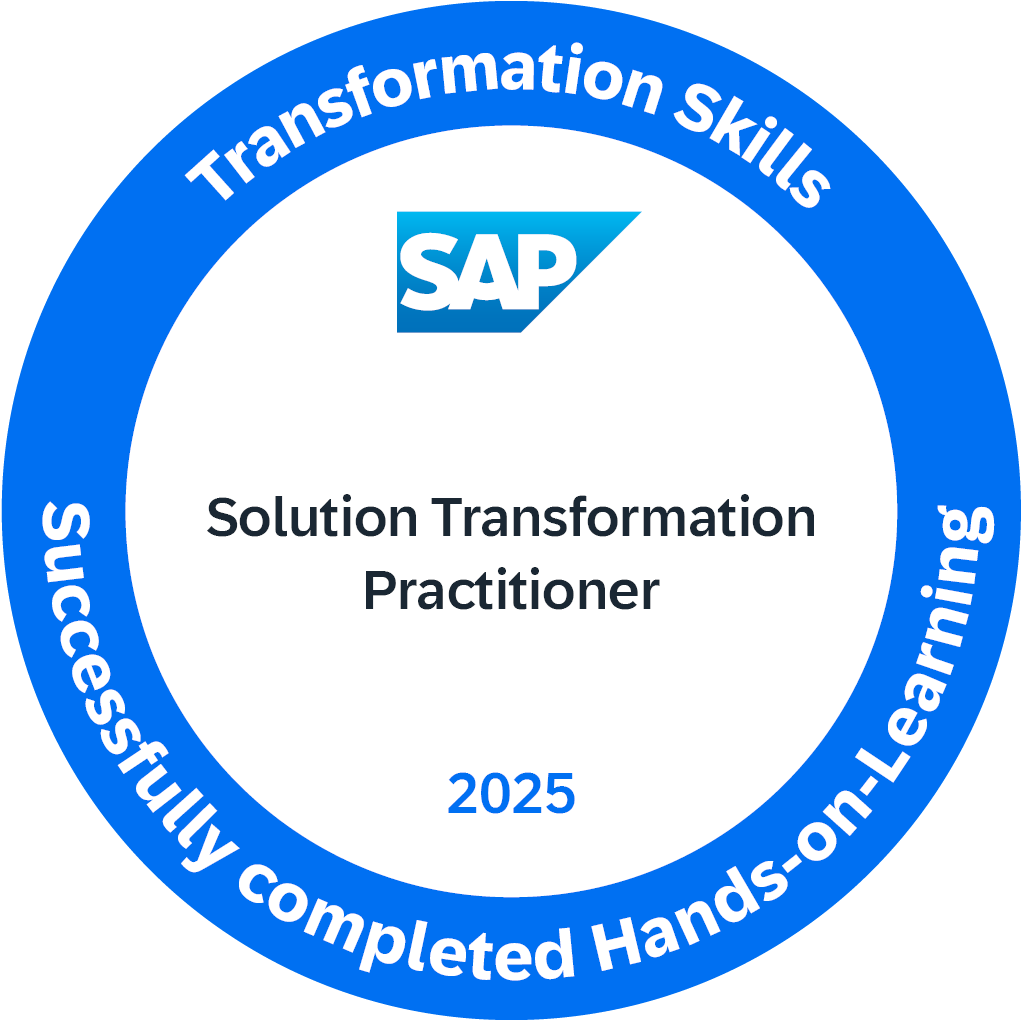 Transformation Skills 2025 - Solution Transformation Practitioner
