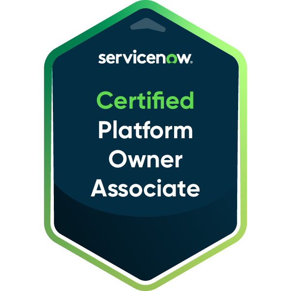 ServiceNow Certified Platform Owner Associate (CPOA)