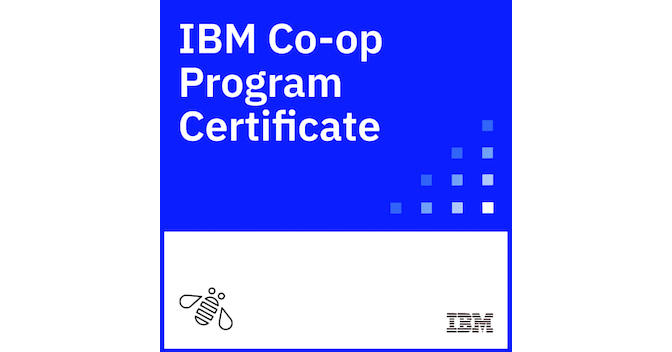 IBM Co-op Program Certificate - Credly