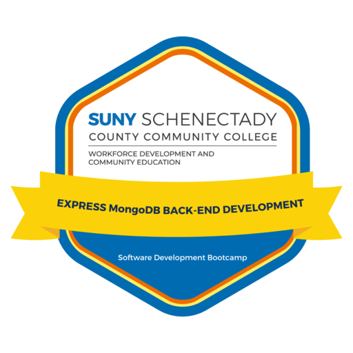 Express MongoDB Back-end Development - Schenectady - Credly