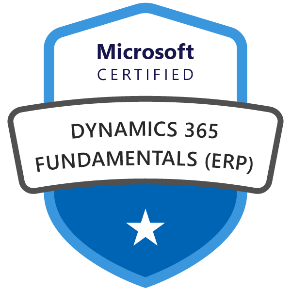 Microsoft Certified: Dynamics 365 Fundamentals (ERP)