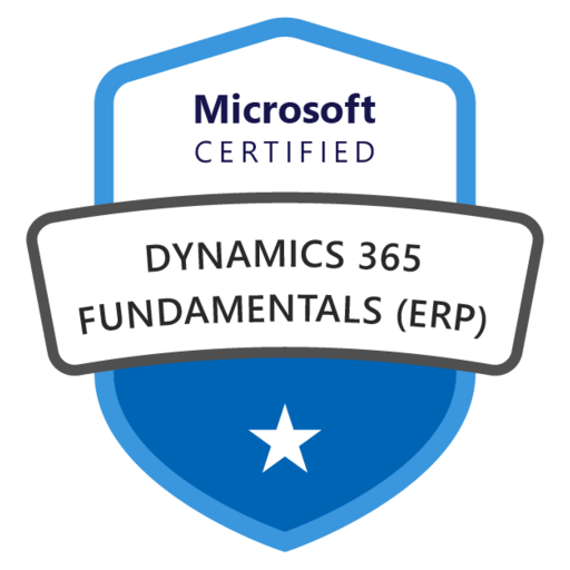 Microsoft Certified: Dynamics 365 Fundamentals (ERP) - Credly