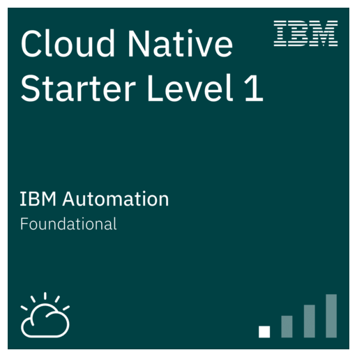 Cloud Native Starter Level 1 - Credly