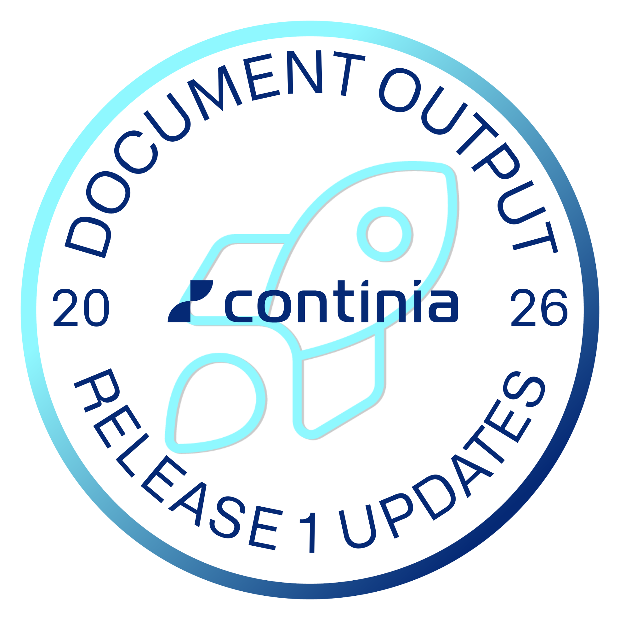 Continia Document Output 2026 Release 1 updates