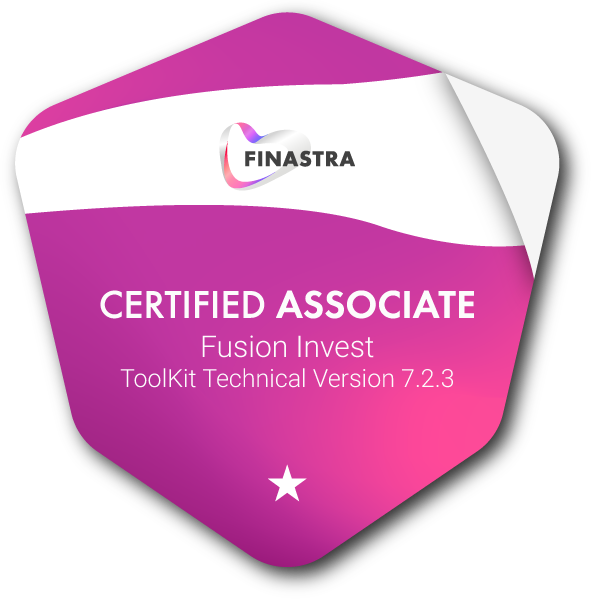 Finastra Certified Associate-Fusion Invest Toolkit Technical V 7.2.3