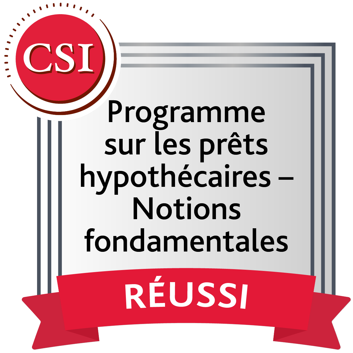 Programme sur les prêts hypothécaires – Notions fondamentales
