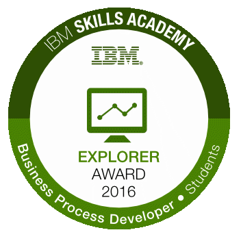 Business Process Developer - Explorer Award for Students 2016