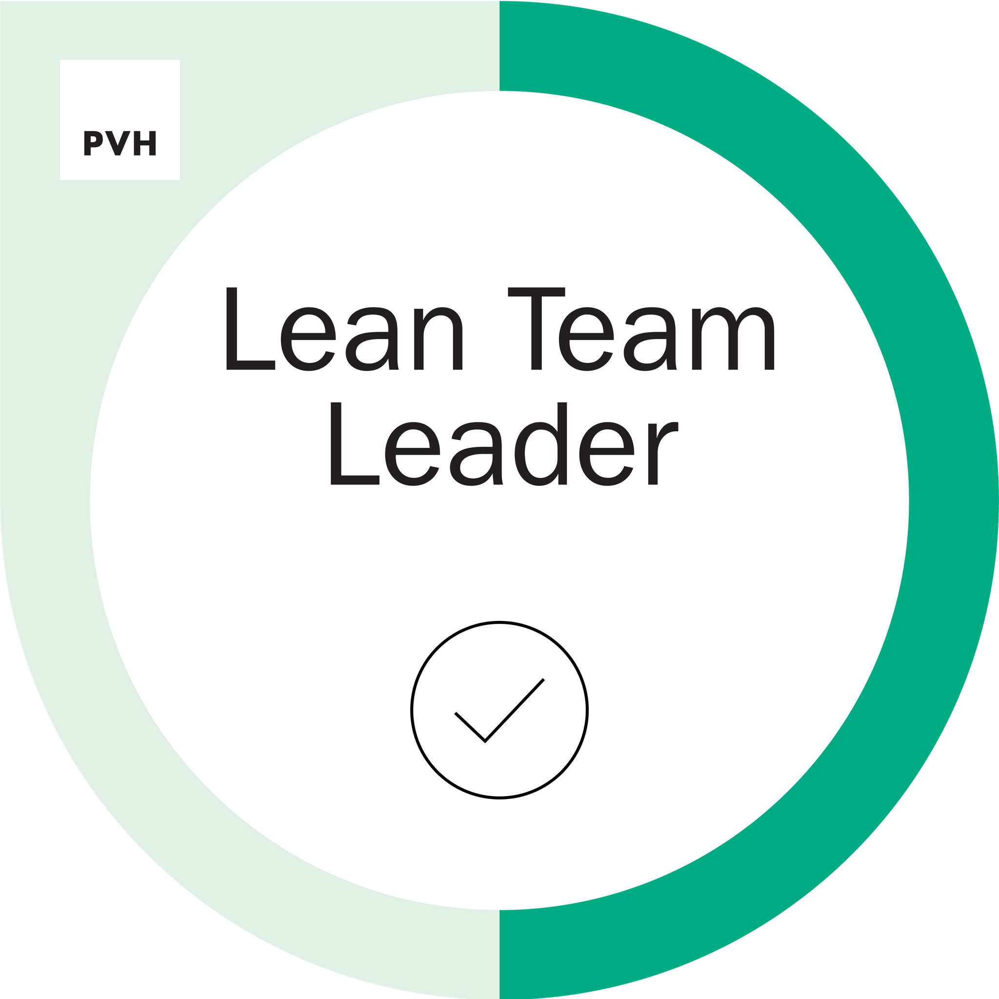 PVH Lean Team Leader