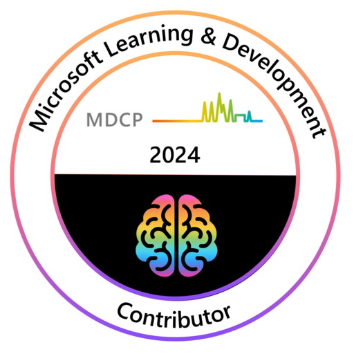 MDCP Learning Excellence Contributor | 2024 - Credly