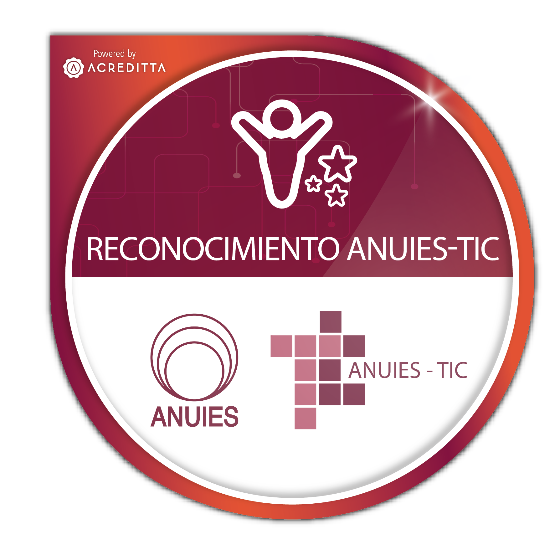 Institución acreedora del Reconocimiento ANUIES-TIC 2021.