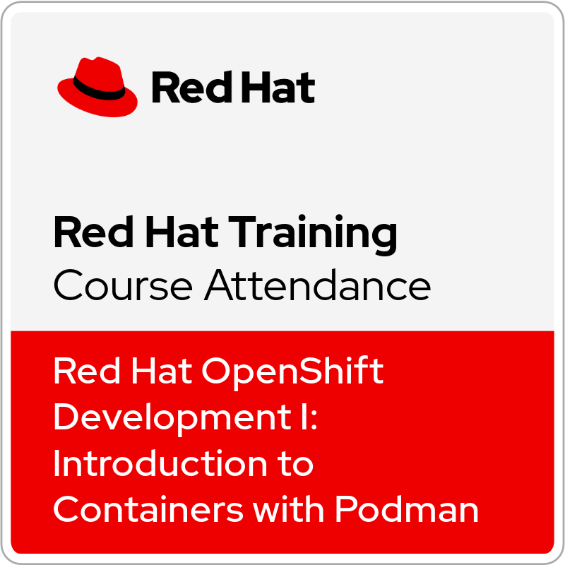 Red Hat OpenShift Development I: Introduction to Containers with Podman (DO188) - Ver. 4.18
