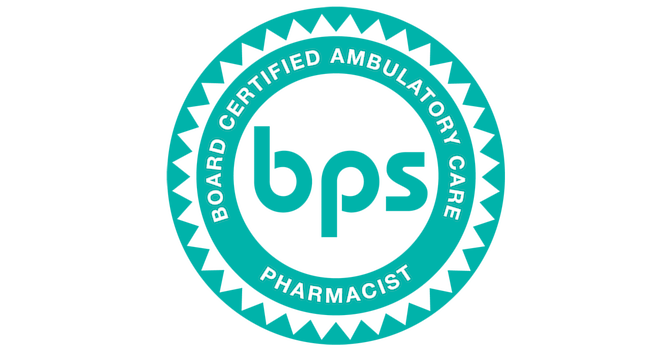 Badge de pharmacien certifié en soins ambulatoires