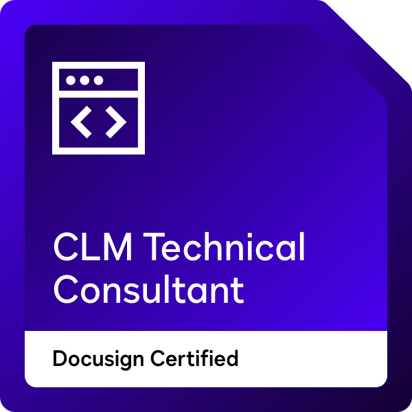 Certified Docusign CLM Technical Consultant