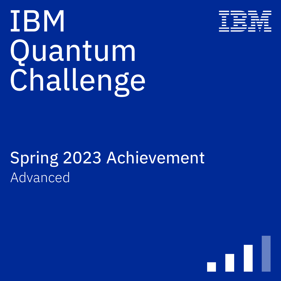 IBM Quantum Challenge: Spring 2023 Achievement - Credly