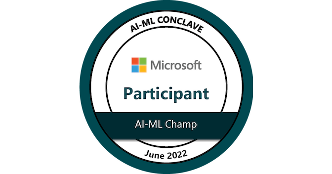 Microsoft Artificial Intelligence & Machine Learning Champ—Participant ...