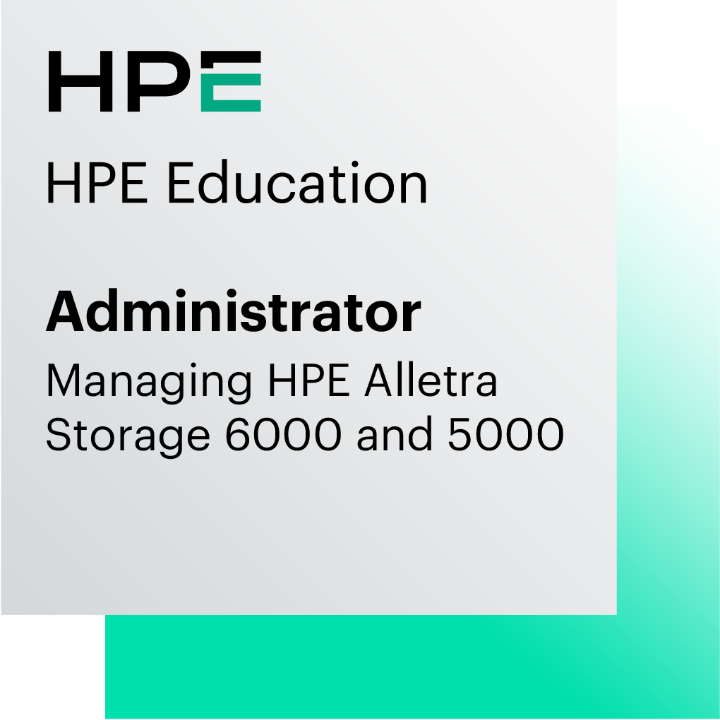 Administrator - Managing HPE Alletra 6000 and HPE Alletra 5000