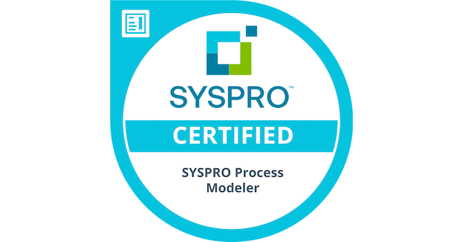 Certified SYSPRO Process Modeler - Credly