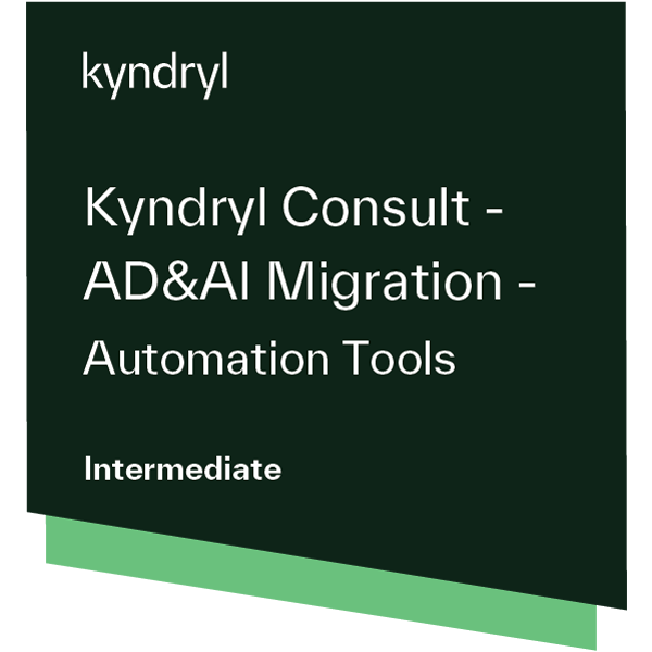 Kyndryl Consult - AD&AI Migration - Automation Tools