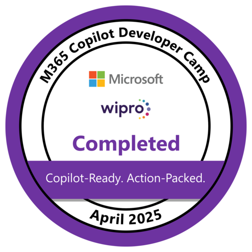 M365 Copilot Developer Camp —Participant - Credly
