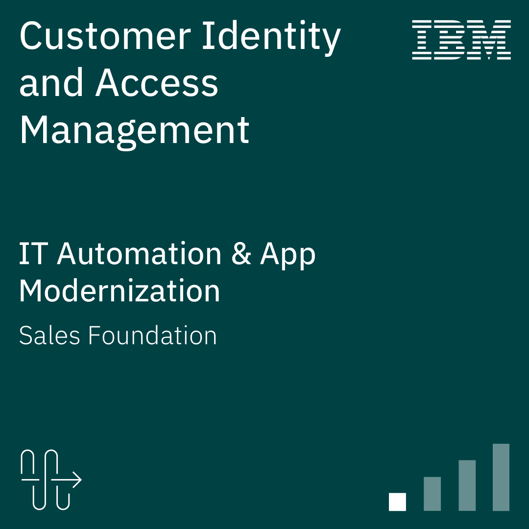 Customer Identity and Access Management Sales Foundation