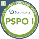 Professional Scrum Product Owner I (PSPO I) badge