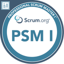 Professional Scrum Master I (PSM I) badge