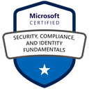 Microsoft Certified: Security, Compliance, and Identity Fundamentals logo