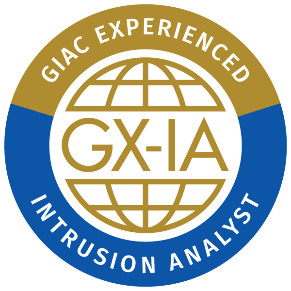 GIAC Experienced Intrusion Analyst Certification (GX-IA)