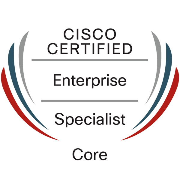 Cisco Certified Specialist - Enterprise Core (350-401 ENCOR) badge