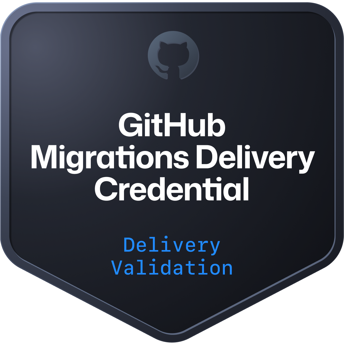 GitHub Migrations Partner Delivery Credential Badge
