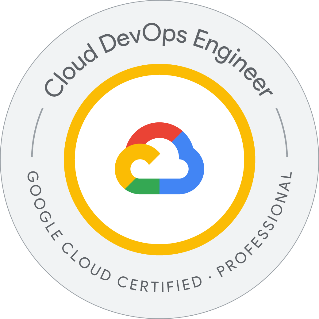 Google Cloud Professional DevOps Engineer badge