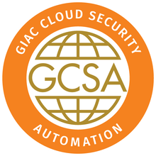 GIAC Cloud Security Automation (GCSA, Honors) badge