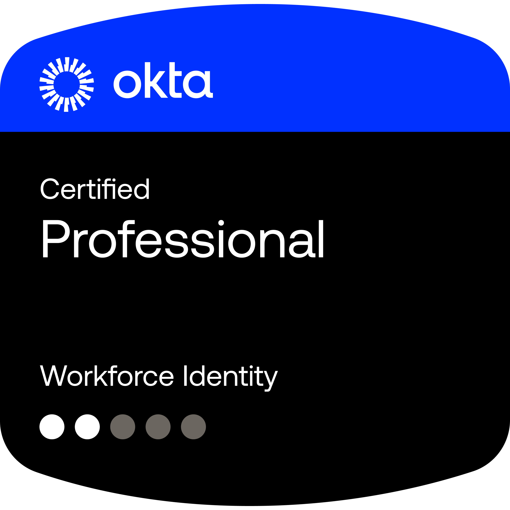 Okta Certified Professional badge