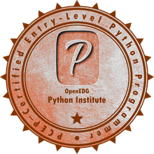PCEP - Certified Entry-Level Python Programmer