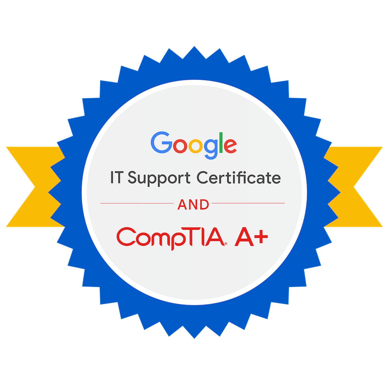 Google/CompTIA dual credential badge