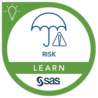 SAS Risk and Finance Workbench: Workshop badge image. Issued by SAS