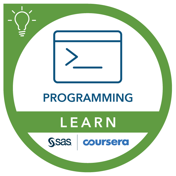 SAS Advanced Programmer Certificate - Credly