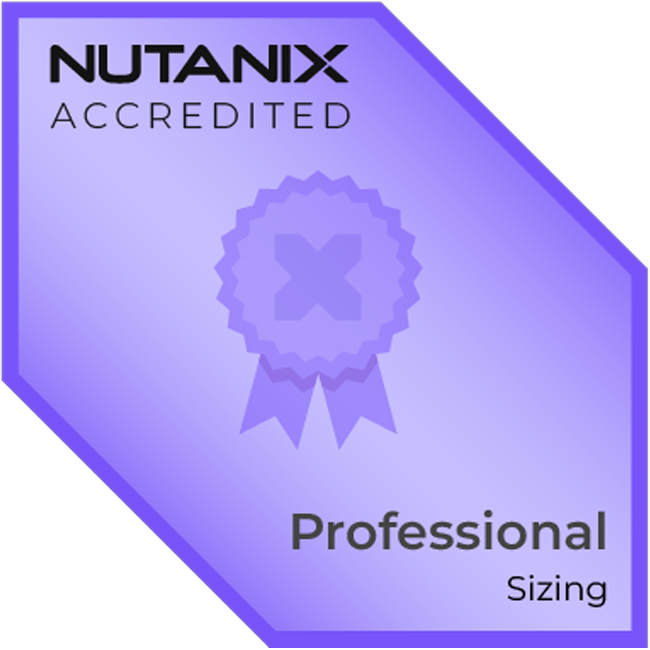 Badge : Nutanix Sizing Professional