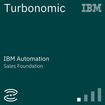 Turbonomic Sales Foundation badge image. Validation. Foundational level. Issued by IBM
