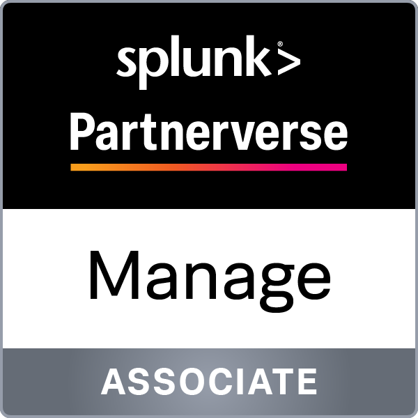 Manage - Associate badge image. Issued by Splunk