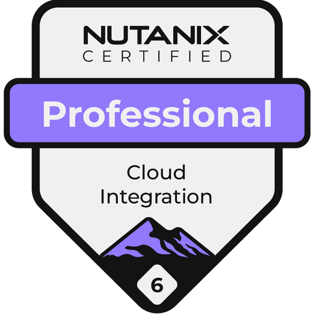 Badge : Nutanix NCP - Cloud Integration 6