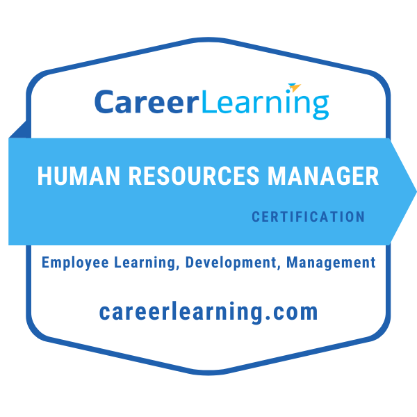 HR Manager Certification badge image. Certification. Advanced level. Issued by CareerLearning