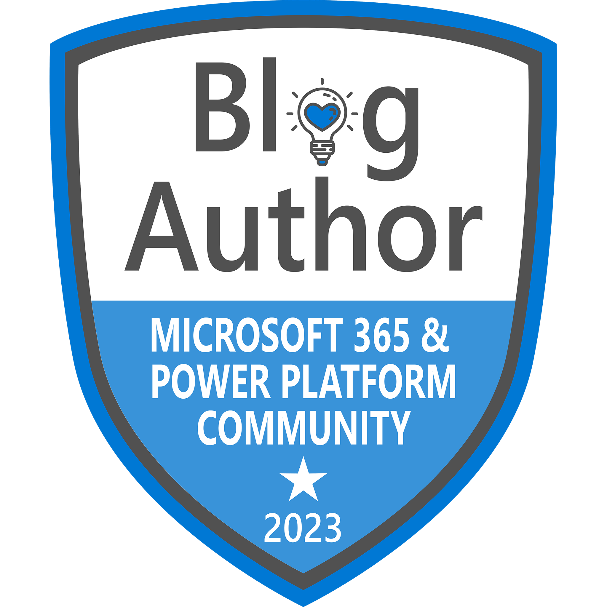 Blog Author - Microsoft 365 & Power Platform Community 2023 - Credly