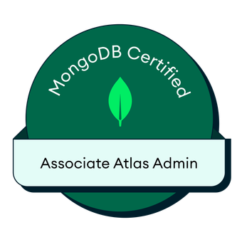 MongoDB Certified Associate Atlas Administrator badge