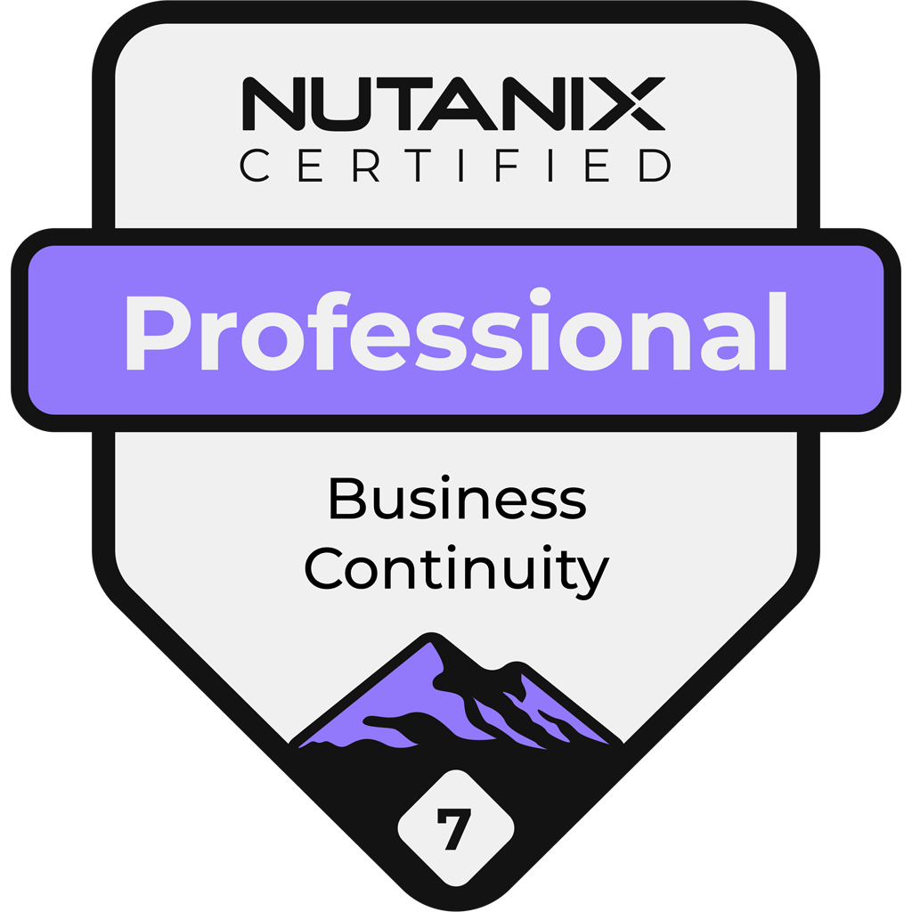 Badge : Nutanix NCP - Business Continuity 7
