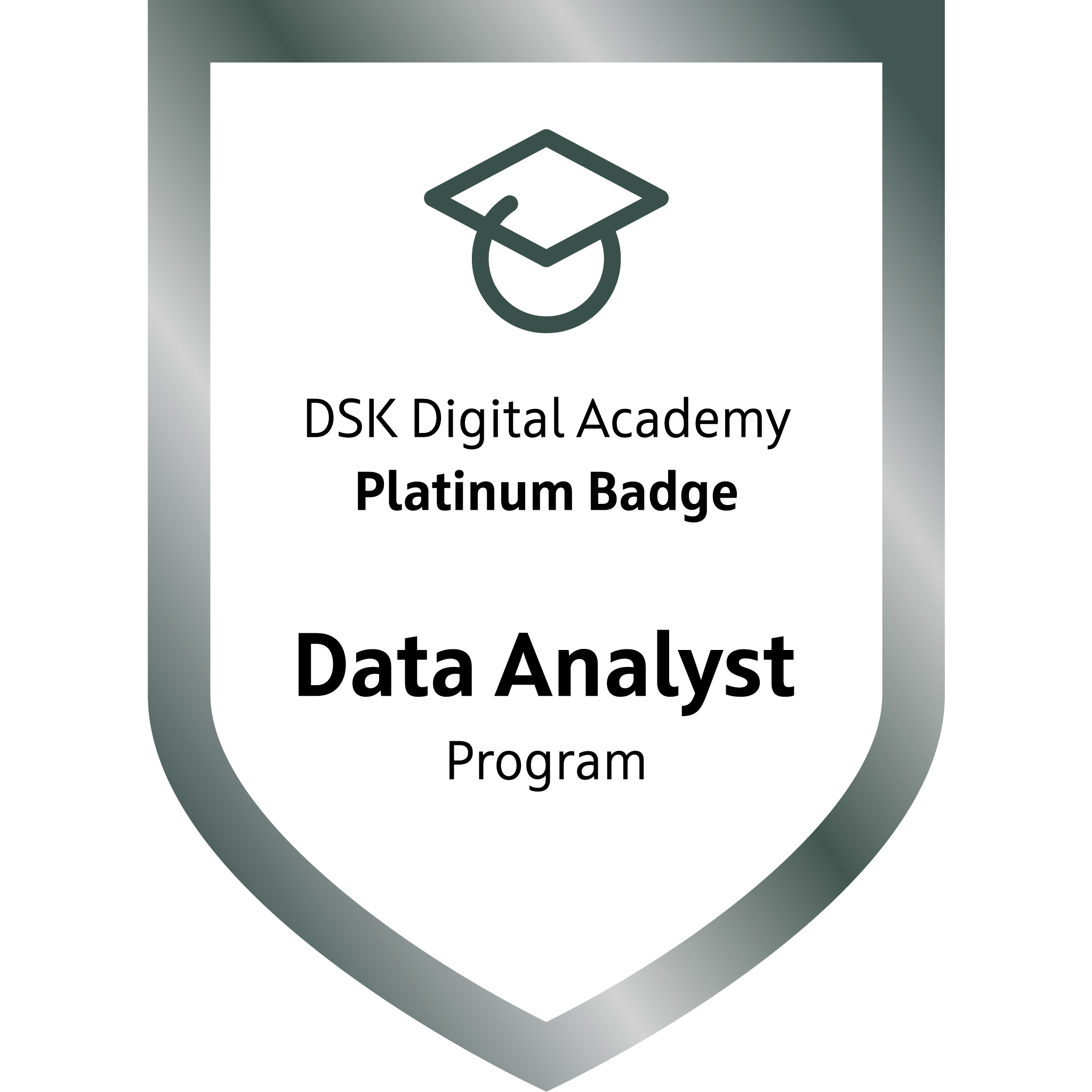 DSK Digital Academy Platinum Badge Data Analyst Program Attendance