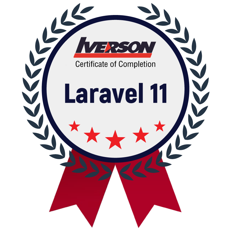 Laravel 11 badge image. Issued by AIS Academy